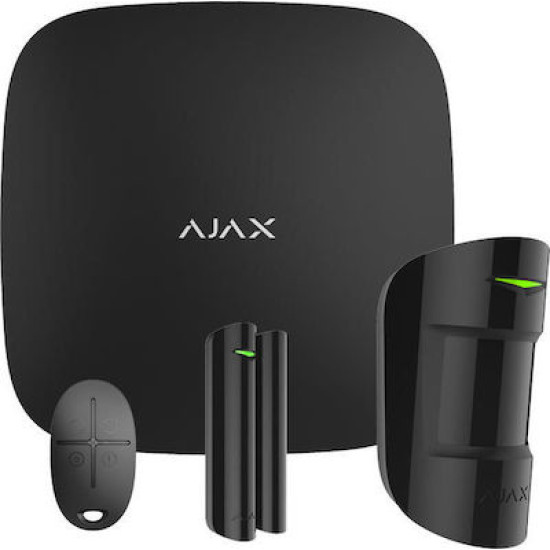 Ajax Systems StarterKit Plus Ασύρματο Σύστημα Συναγερμού με Ανιχνευτή Κίνησης , Αισθητήρα Πόρτας , Τηλεχειριστήριο και Κέντρο (Wi-Fi)