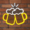 NEON LED STRIPS BEER GLASSES neon@background|USB ΚΑΛΩΔΙΟ 1mt|5V|400x15x365