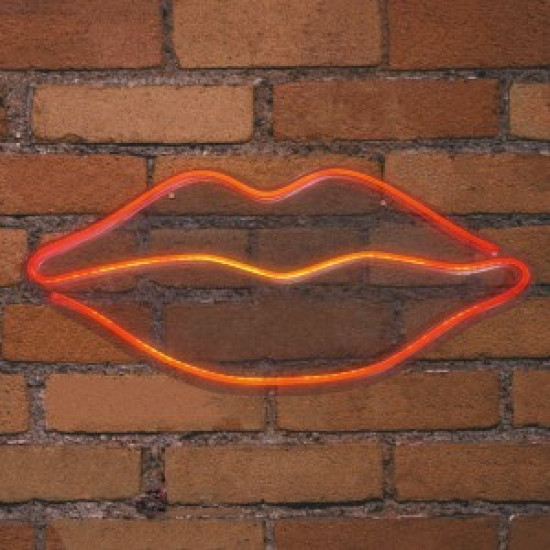NEON LED STRIPS LIPS neon@backboard|USB ΚΑΛΩΔΙΟ 1mt|5V|610x15x290|