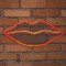 NEON LED STRIPS LIPS neon@backboard|USB ΚΑΛΩΔΙΟ 1mt|5V|610x15x290|