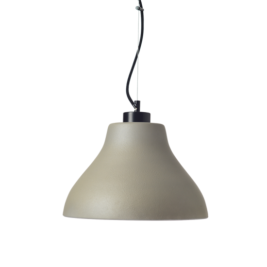 NETTO ΓΥΑΛΙ ΣΚΟΥΡΟ ΛΑΔΙ Φ32 x H20 cm E27 BERGAMO