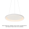 ΚΡΕΜΑΣΤΟ Φ/Σ LED 48W 3000K 4610LM ΛΕΥΚΟ ΜΕΤΑΛΛΙΚΟ D61XH120CM DIANA