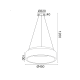 ΚΡΕΜΑΣΤΟ Φ/Σ LED 34W 3000K 1700LM ΜΑΥΡΟ ΜΕΤΑΛΛΙΚΟ D45XH120CM APOLLO