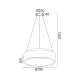 ΚΡΕΜΑΣΤΟ Φ/Σ LED 80W 3000K 4100LM ΜΑΥΡΟ ΜΕΤΑΛΛΙΚΟ D78XH120CM APOLLO