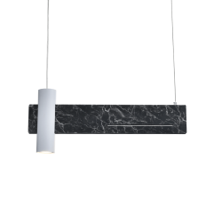 ΚΡΕΜΑΣΤΟ Φ/Σ LED 1XGU10+ 12W LED 3000K 960LM ΑΠΟΧΡ.ΜΑΥΡΟΥ ΜΑΡΜΑΡΟΥ ΜΕΤ/ΚΟ 60Χ7ΧΗ120CM LINEA