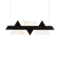ΚΡΕΜΑΣΤΟ Φ/Σ LED 18W 3000K 1960LM ΜΕΤ/ΚΟ ΜΑΥΡΟ+ΑΚΡΥΛΙΚΟ 7,5X100XH120CM ARMSTRONG