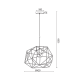 NETTO ΚΡΕΜΑΣΤΟ Φ/Σ 1ΧΕ27 ΜΑΥΡΟ ΥΦΑΣΜΑ+ΜΕΤΑΛΛΟ D42XH120CM MARS