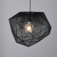 NETTO ΚΡΕΜΑΣΤΟ Φ/Σ 1ΧΕ27 ΜΑΥΡΟ ΥΦΑΣΜΑ+ΜΕΤΑΛΛΟ D42XH120CM MARS