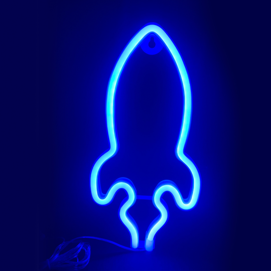 ΠΥΡΑΥΛΟΣ, 87 NEON LED ΛΑΜΠΑΚΙΑ ΜΕ ΜΠΑΤΑΡΙΑ (3xAA)/USB, ΜΠΛΕ, IP20, 13.5x2x27cm