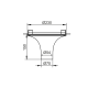 ΟΡΟΦΗΣ Φ/Σ 1XGU10 TRIMLESS ΓΥΨΙΝΟ D23XH15CM AVA