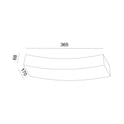 ΓΥΨΙΝΟ ΕΠΙΤΟΙΧΟ Φ/Σ 1XRX7S 118mm SHELF 36,5x17x6,8CM