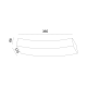 ΓΥΨΙΝΟ ΕΠΙΤΟΙΧΟ Φ/Σ 1XRX7S 118mm SHELF 36,5x17x6,8CM