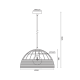 NETTO ΚΡΕΜΑΣΤΟ Φ/Σ 1ΧΕ27 ΡΑΤΑΝ+ΛΕΥΚΟ ΜΕΤΑΛΛΟ D35XH120CM ZORBAS