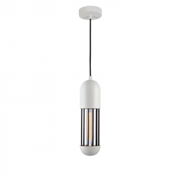 NETTO ΚΡΕΜΑΣΤΟ Φ/Σ 1ΧΕ27 ΛΕΥΚΟ ΜΕΤΑΛΛΙΚΟ D10XH120CM LAB