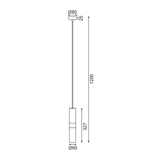 ΚΡΕΜΑΣΤΟ Φ/Σ 1XGU10 ΟΡΕΙΧΑΛΚΟ ΜΕΤΑΛΛΙΚΟ D8XH120CM DA VINCI