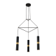 NETTO ΚΡΕΜΑΣΤΟ Φ/Σ 3XGU10 ΜΑΥΡΟ ΜΕΤΑΛΛΙΚΟ 56X49XH150CM DA VINCI