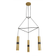 NETTO ΚΡΕΜΑΣΤΟ Φ/Σ 3XGU10 ΟΡΕΙΧΑΛΚΟ ΜΕΤΑΛΛΙΚΟ 56X49XH150CM DA VINCI
