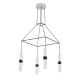 NETTO ΚΡΕΜΑΣΤΟ Φ/Σ 4XGU10 ΛΕΥΚΟ ΜΕΤΑΛΛΙΚΟ 56X56XH150CM DA VINCI