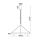NETTO ΚΡΕΜΑΣΤΟ Φ/Σ LED 48W COB ΛΕΥΚΟ ΑΛΟΥΜΙΝΙΟ 3000K 4320LM D65XH139CM MAGNETO
