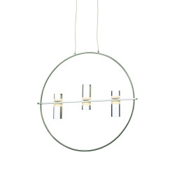 NETTO ΚΡΕΜΑΣΤΟ Φ/Σ LED2835 12W ΧΡΩΜΙΟ ΑΛΟΥΜΙΝΙΟ 3000Κ 1080LM D53XH173CM IONIAN