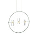 NETTO ΚΡΕΜΑΣΤΟ Φ/Σ LED2835 12W ΧΡΩΜΙΟ ΑΛΟΥΜΙΝΙΟ 3000Κ 1080LM D53XH173CM IONIAN