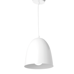 NETTO ΜΕΤΑΛΛΙΚΗ ΚΑΜΠΑΝΑ 1XE27 ΛΕΥΚΗ Φ22χΗ23cm OTHELLO