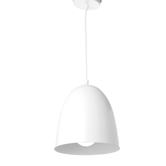 NETTO ΜΕΤΑΛΛΙΚΗ ΚΑΜΠΑΝΑ 1XE27 ΛΕΥΚΗ Φ22χΗ23cm OTHELLO