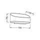 ΕΠΙΤΟΙΧΙΟ Φ/Σ LED ΑΠΟΧΡ.ΞΥΛΟΥ UP-DOWN 1X3W 230V 3000K 30000h NEPHELE