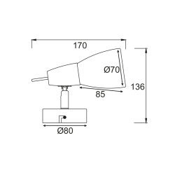 ΣΠΟΤ Ι ΓΥΑΛΙ ΝΙΚΕΛ ΜΑΤ 40W E14 KAMET