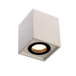 ΟΡΟΦΗΣ Φ/Σ 1ΧGU10 ΛΕΥΚΟ ΤΣΙΜΕΝΤΟ 8,5X8,5XH10CM MONTE