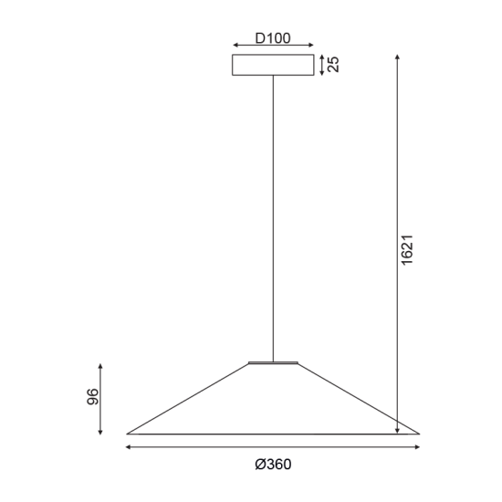 NETTO ΚΡΕΜΑΣΤΟ Φ/Σ 1Χ GX53 WALNUT ΞΥΛΟ D36XH160CM NAIROBI