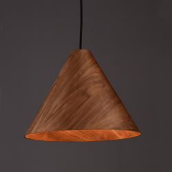 NETTO ΚΡΕΜΑΣΤΟ Φ/Σ 1Χ E27 WALNUT ΞΥΛΟ D33XH180CM NAIROBI