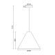 NETTO ΚΡΕΜΑΣΤΟ Φ/Σ 1Χ E27 WALNUT ΞΥΛΟ D33XH180CM NAIROBI