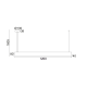 NETTO ΚΡΕΜΑΣΤΟ Φ/Σ LED 15W ΞΥΛΟ 3000K 1440LM 4X120XH160CM WOODY