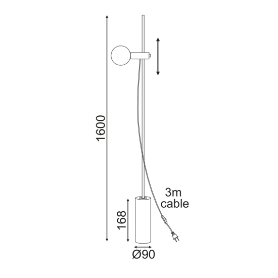 NETTO ΕΠΙΔΑΠΕΔΙΟ Φ/Σ 1XE14 ΛΕΥΚΟ ΜΑΡΜΑΡΟ+ΜΕΤ/ΚΟ D9XH160CM HERA