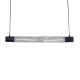 NETTO ΚΡΕΜΑΣΤΟ Φ/Σ 2ΧΕ27 ΜΑΥΡΟ ΜΕΤΑΛΛΙΚΟ 72Χ6XH120CM ALCATRAZ