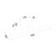NETTO ΕΠΙΤΟΙΧΟ Φ/Σ LED 8W 3000K 520LM MIRAR ΧΡΩΜΙΟ ΜΕΤ/ΚΟ IP20 50X16,5X7,5CM