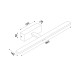 ΕΠΙΤΟΙΧΟ Φ/Σ LED 12W 3000K 780LM PALMA ΛΕΥΚΟ ΜΕΤ/ΚΟ IP44 66,5X14,5X5CM