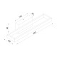 ΕΠΙΤΟΙΧΟ Φ/Σ LED 12W 3000K 780LM AELIA ΜΑΥΡΟ ΜΕΤ/ΚΟ IP20 40X12X8CM