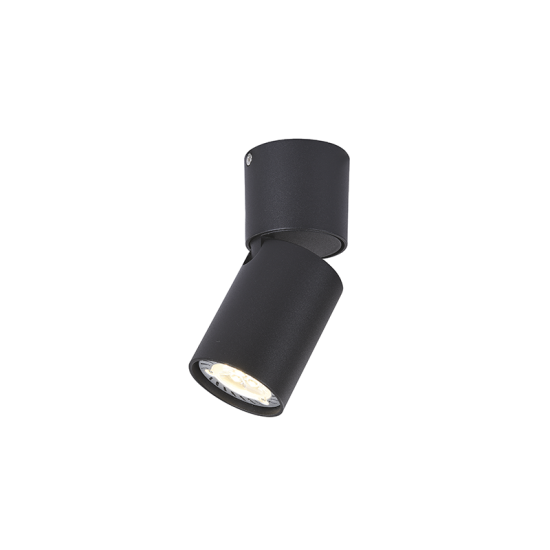 ΕΠΙΤΟΙΧΟ Φ/Σ 1XGU10 ΜΑΥΡΟ ΑΛΟΥΜΙΝΙΟ D5,5XH13CM ELITIS