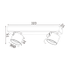 ΕΠΙΤΟΙΧΟ Φ/Σ LED 10W COB 80° 3000K 800LM ΜΑΥΡΟ ΑΛΟΥΜΙΝΙΟ 32X7XH7,5CM PLUTO