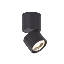 ΕΠΙΤΟΙΧΟ Φ/Σ LED 5W COB 80° 3000K 400LM ΜΑΥΡΟ ΑΛΟΥΜΙΝΙΟ D5,6XH10CM PLUTO