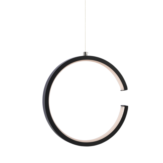ΚΡΕΜΑΣΤΟ Φ/Σ LED 8W 3000K 750LM ΜΑΥΡΟ ΜΕΤΑΛΛΙΚΟ 22X11XH129CM EUCLID3