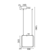 ΚΡΕΜΑΣΤΟ Φ/Σ LED 14W 3000K 1330LM ΛΕΥΚΟ ΜΕΤΑΛΛΙΚΟ 30X14XH136CM SYMETRIA