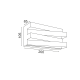 ΕΠΙΤΟΙΧΟ Φ/Σ LED 12W 3000K 960LM ΣΚΟΥΡΟ ΧΡΥΣΟ ΜΕΤ/ΚΟ 20X11X9CM MILANO