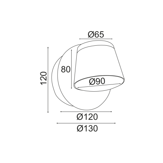 ΕΠΙΤΟΙΧΟ Φ/Σ LED 8W 3000K 640LM ΛΕΥΚΟ ΜΕΤ/ΚΟ 12X12X13CM LUCIDO
