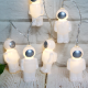 "SILICONE PLASTIC SPACEMEN", 10LED ΛΑΜΠΑ ΣΕΙΡΑ ΜΠΑΤ(2xAA) ΘΕΡΜ ΛΕΥΚ IP20 135+30cm ΔΙΑΦ ΚΑΛΩΔ ΤΡΟΦ