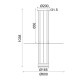 ΚΡΕΜΑΣΤΟ Φ/Σ LED 18W 3000K 1260LM ELIA ΜΑΥΡΟ ΜΕΤ/ΚΟ IP20 D60XH104CM