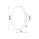 ΕΠΙΤ Φ/Σ LED 24W 3000Κ ΑΝΤΙΚΕ ΟΡΕΙΧΑΛΚ MDF ΚΥΚΛ Φ40ΧΗ3,6CM ECLIPSE