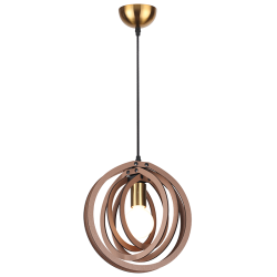 ΚΡΕΜΑΣΤΟ Φ/Σ 1ΧΕ27 ΑΝ.ΚΑΦΕ ΔΕΡΜΑ MDF D29XH100CM TRITON